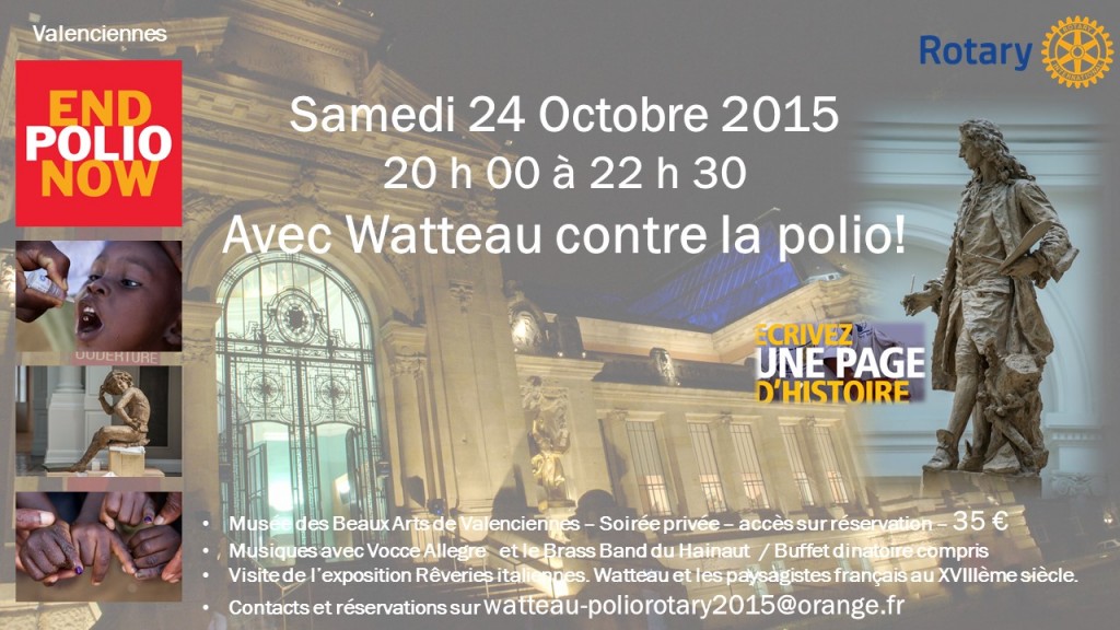 Avec Watteau contre la Polio le samedi 24 octobre 2015